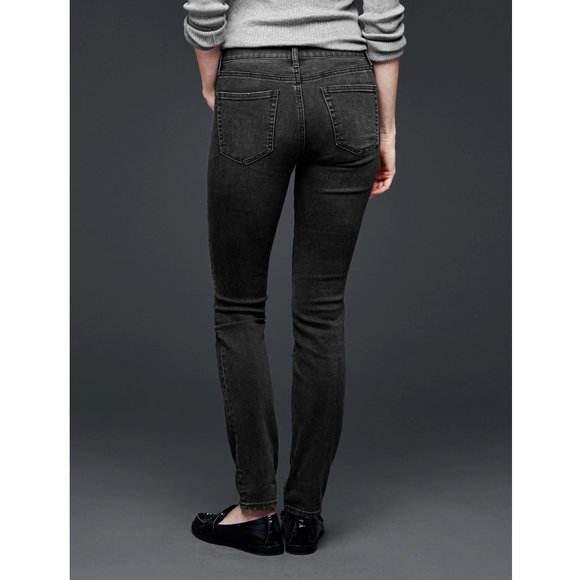 Gap Resolution Slim Straight Soft Black wash 33 Short jeans - Picture 3 of 11